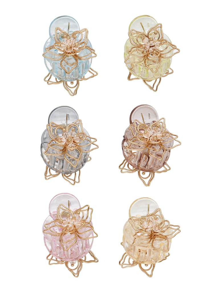 Fancy Butterfly Clip in Assorted color - CNB37627