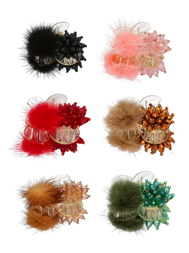 Fancy Butterfly Clip in Assorted color - CNB37629