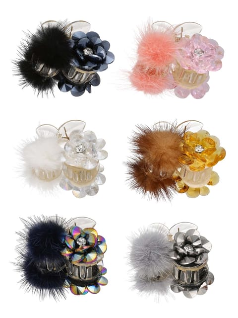 Fancy Butterfly Clip in Assorted color - CNB37630