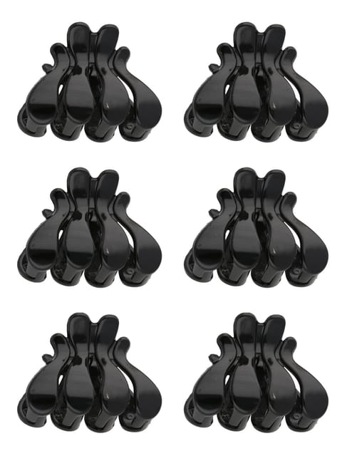 Plain Butterfly Clip in Black color - S425