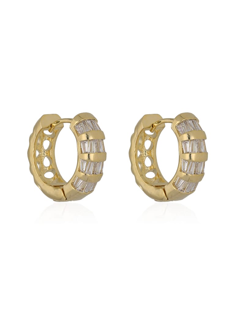 AD / CZ Bali / Hoops in Gold finish - CNB36553