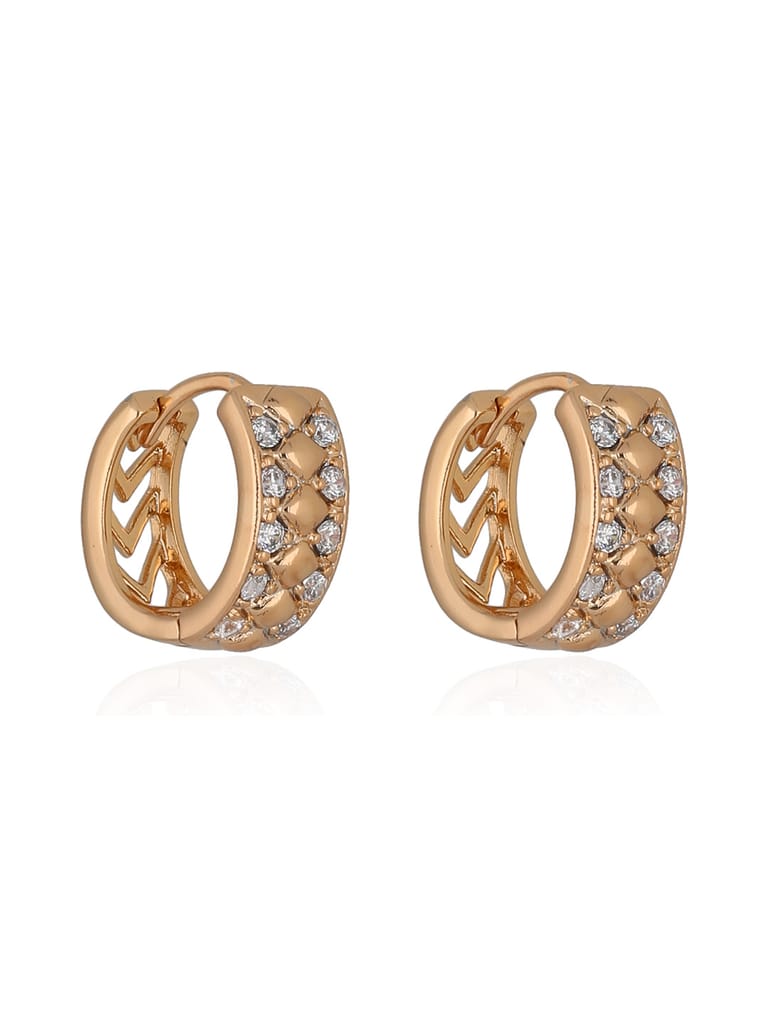 AD / CZ Bali / Hoops in Gold finish - CNB36609