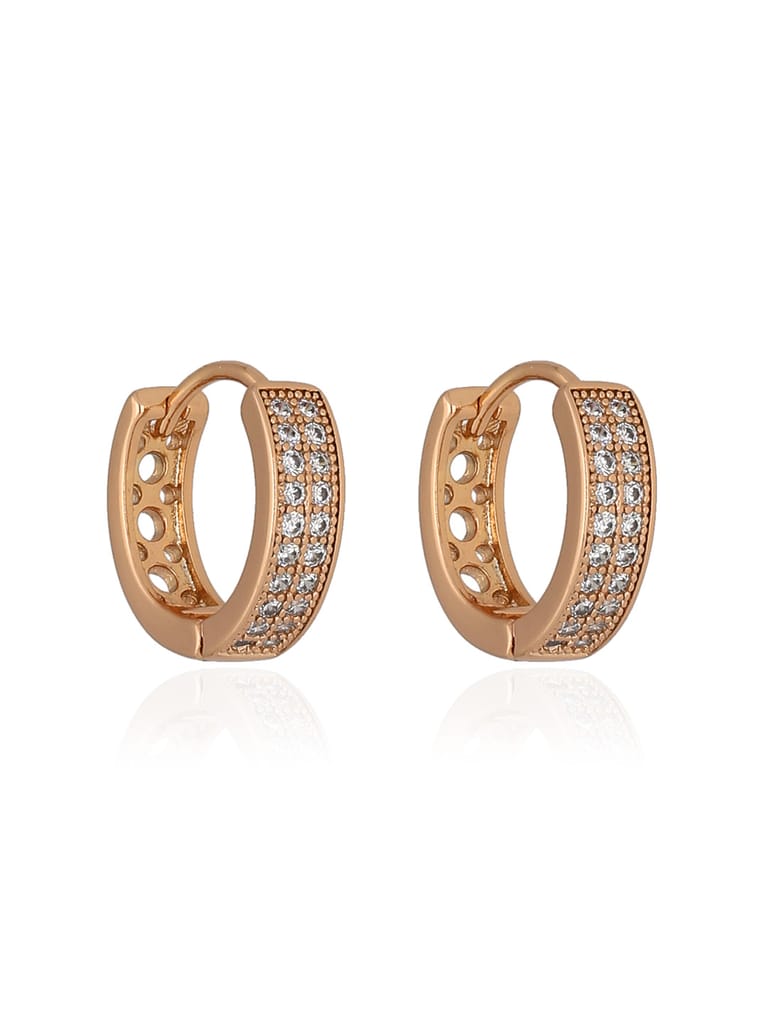 AD / CZ Bali / Hoops in Gold finish - CNB36607