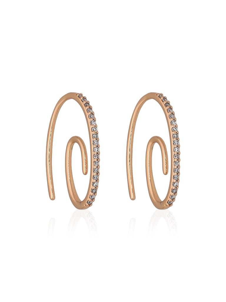 AD / CZ Bali / Hoops in Gold finish - CNB36611
