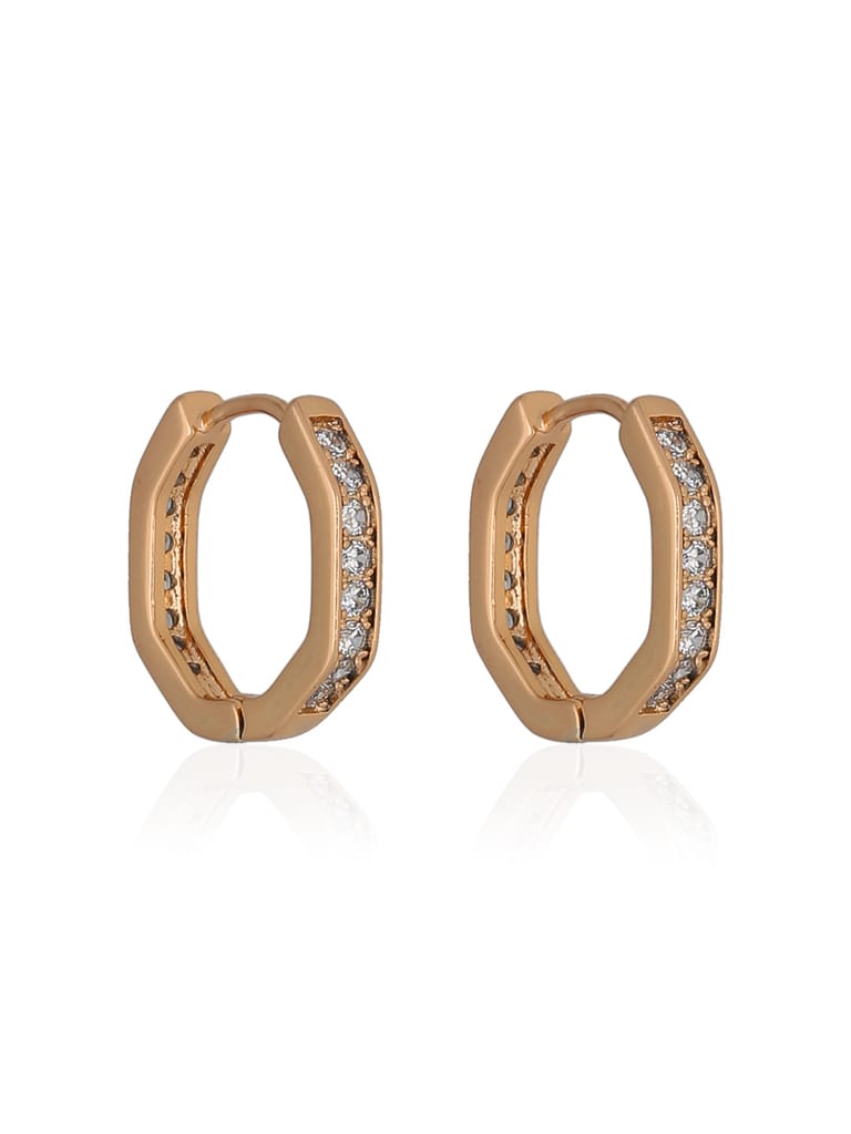AD / CZ Bali / Hoops in Gold finish - CNB36613
