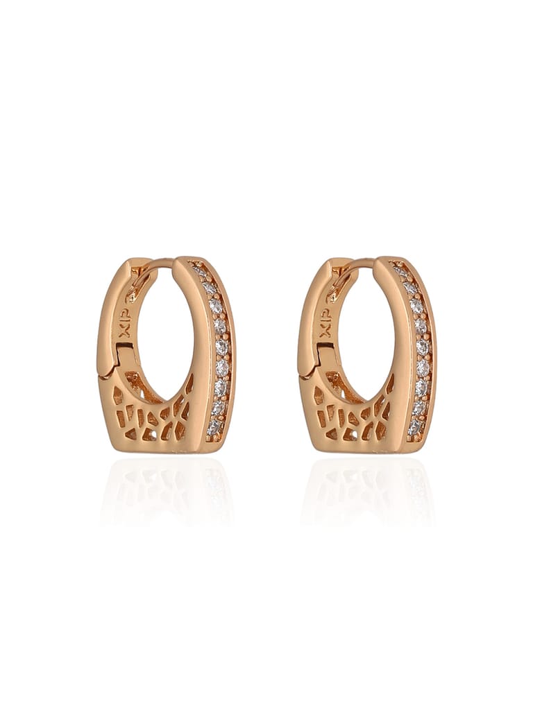 AD / CZ Bali / Hoops in Gold finish - CNB36614