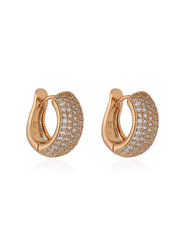 AD / CZ Bali / Hoops in Gold finish - CNB36620
