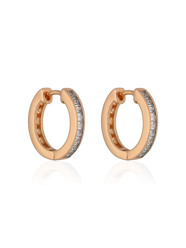 AD / CZ Bali / Hoops in Gold finish - CNB36622