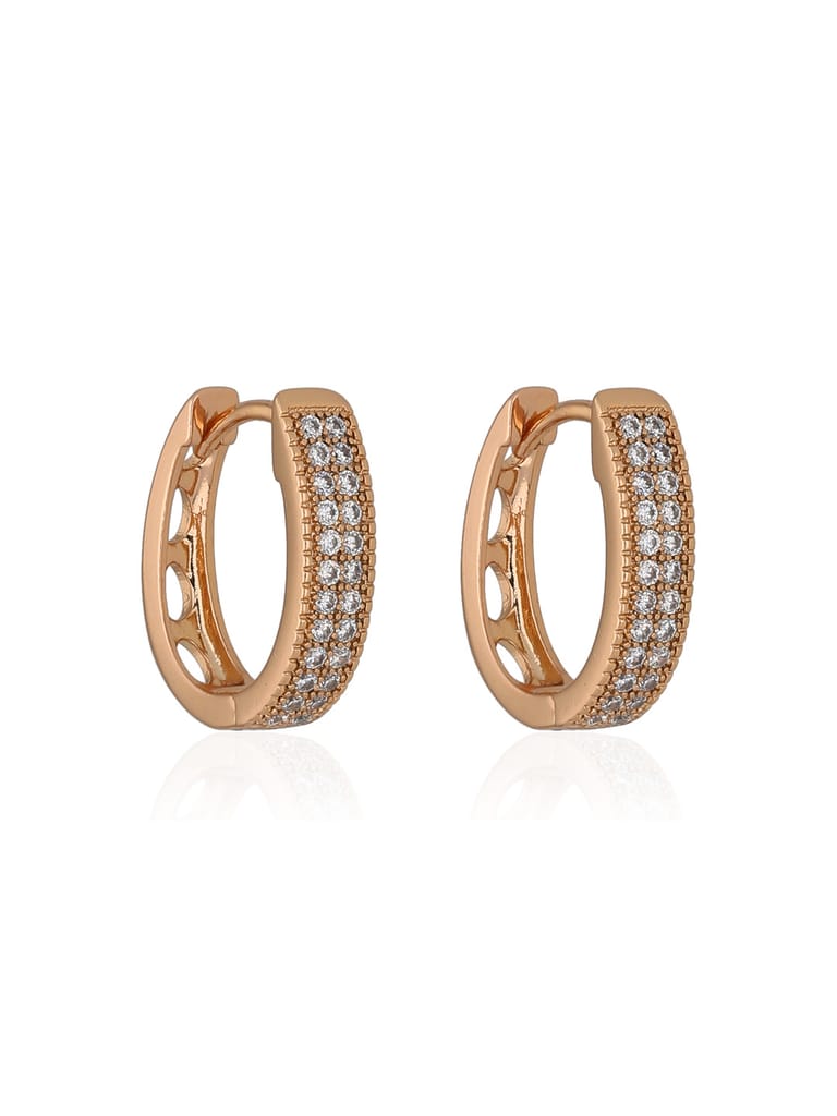 AD / CZ Bali / Hoops in Gold finish - CNB36625
