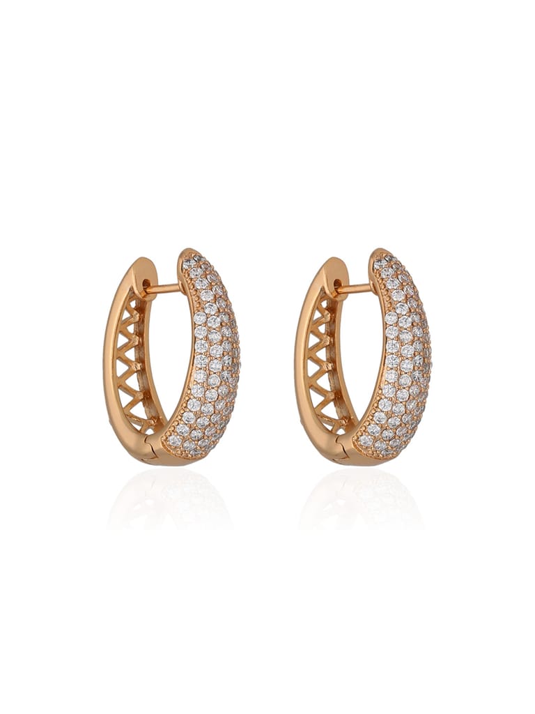 AD / CZ Bali / Hoops in Gold finish - CNB36631