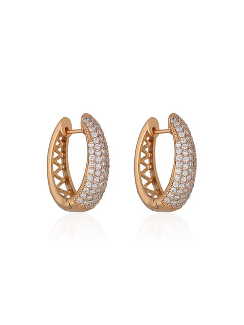AD / CZ Bali / Hoops in Gold finish - CNB36631