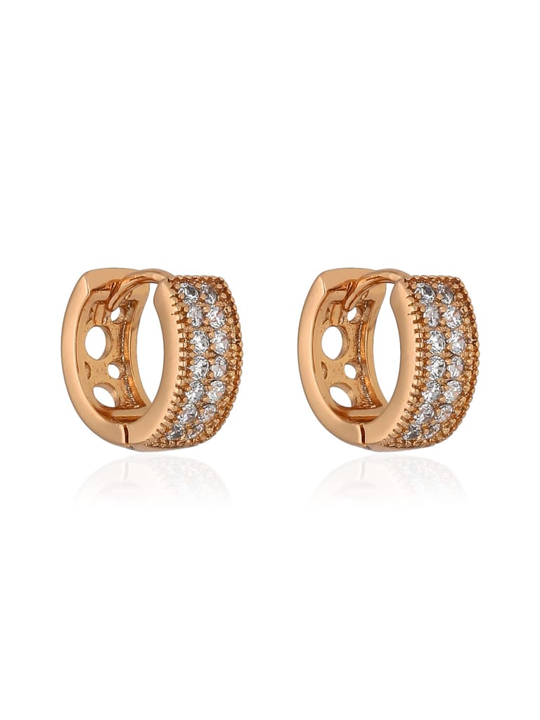 AD / CZ Bali / Hoops in Gold finish - CNB36643