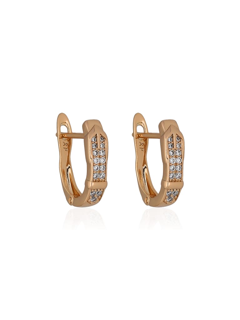 AD / CZ Bali / Hoops in Gold finish - CNB36658