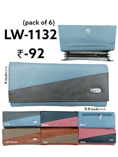 Ladies Wallet in Assorted color - LW-1132
