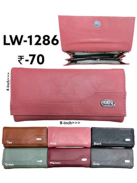 Ladies Wallet in Assorted color - LW-1286