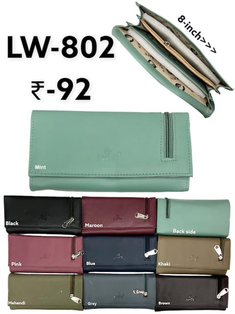 Ladies Wallet in Assorted color - LW-802