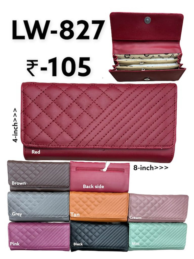 Ladies Wallet in Assorted color - LW-827