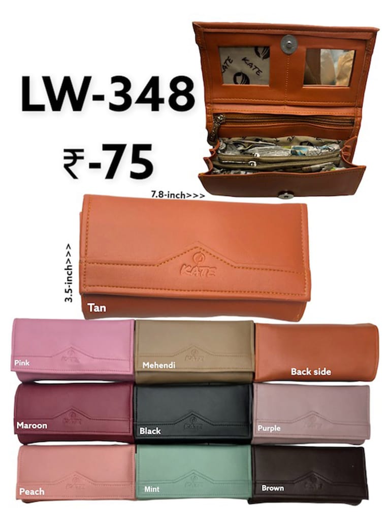 Ladies Wallet in Assorted color - LW-348