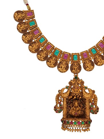 Temple Necklace Set in Gold finish - RNK20