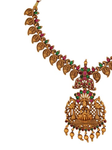 Temple Necklace Set in Gold finish - RNK29