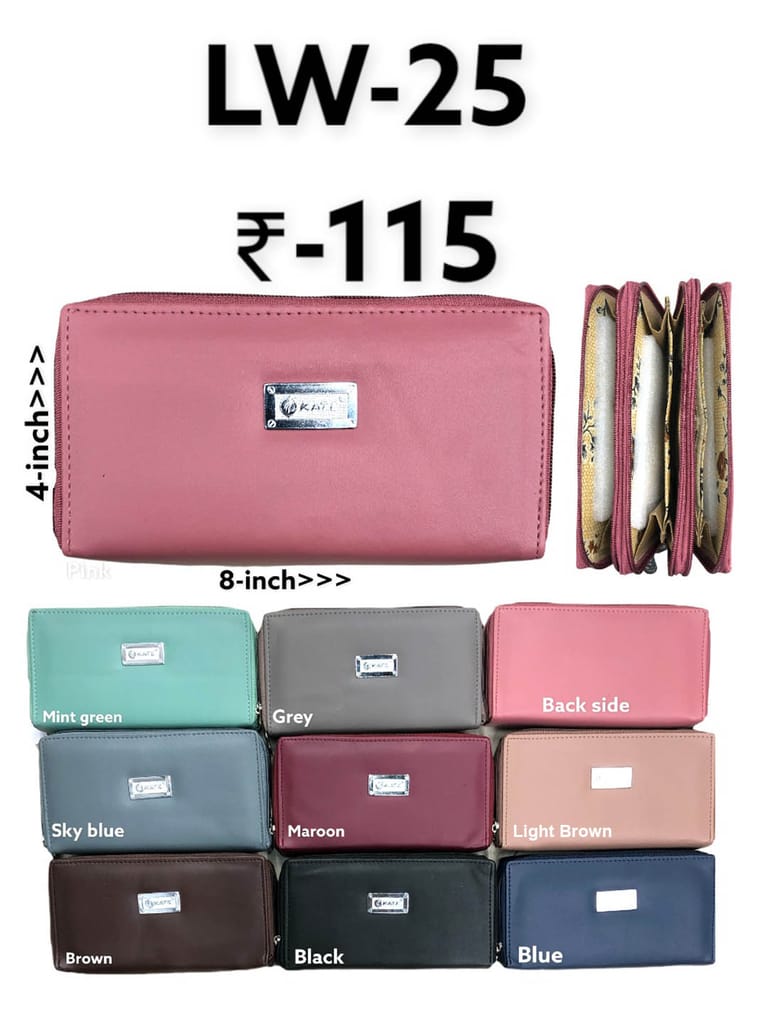 Ladies Wallet in Assorted color - LW-25