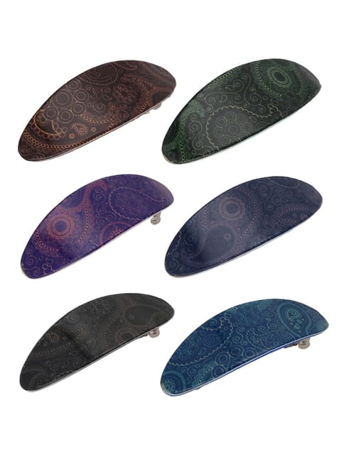 Printed Hair Clip in Assorted color - KIN57B
