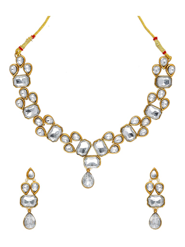 Traditional Necklace Set in Mehendi finish - S1218