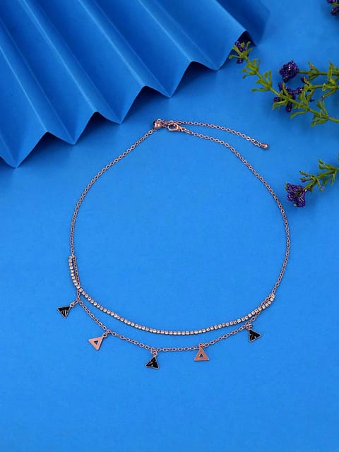 Western Necklace in Rose Gold finish - CNB37824