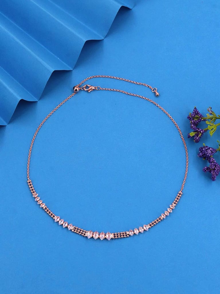 Western Necklace in Rose Gold finish - CNB37832