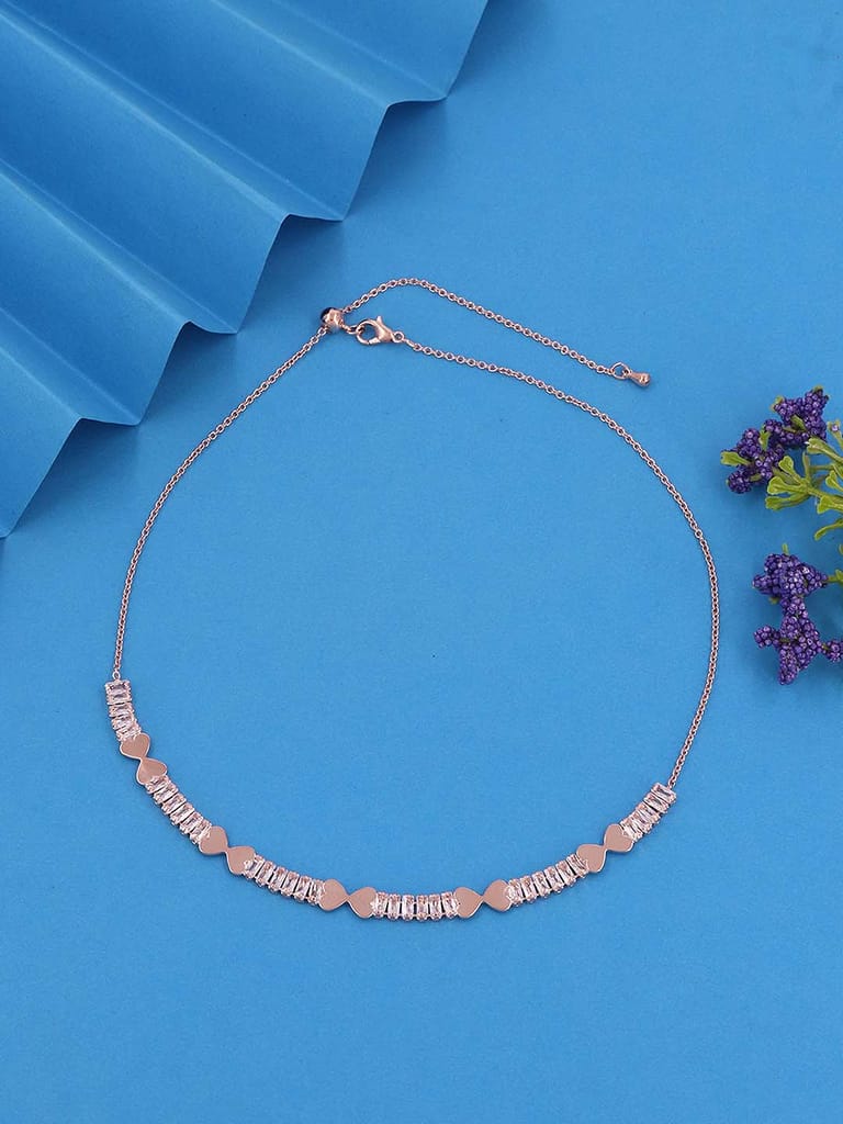 Western Necklace in Rose Gold finish - CNB37837