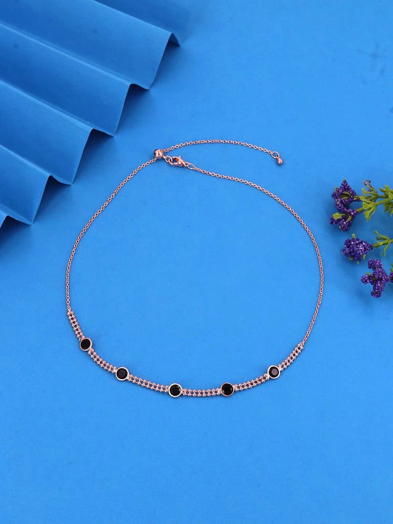 Western Necklace in Rose Gold finish - CNB37841