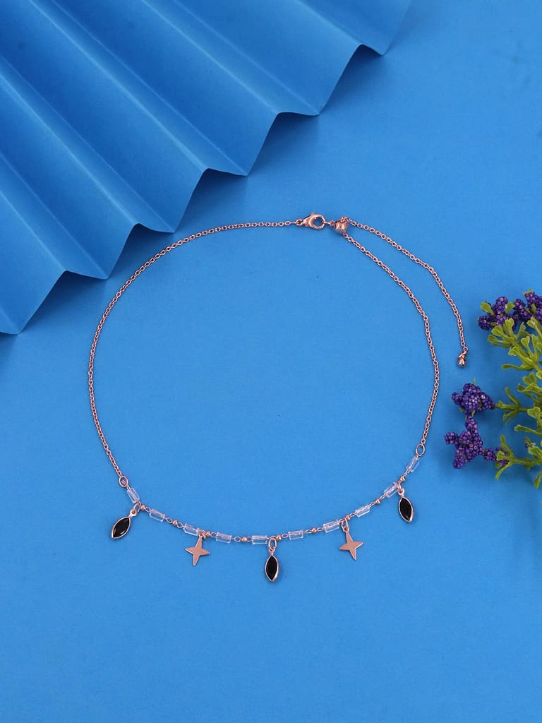 Western Necklace in Rose Gold finish - CNB37842