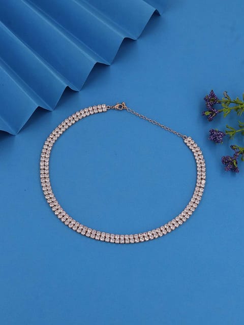 Western Necklace in Rose Gold finish - CNB37851