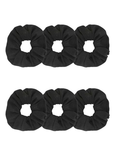 Plain Scrunchies in Black color - BHE2317