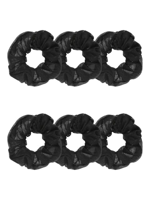 Plain Scrunchies in Black color - BHE2520