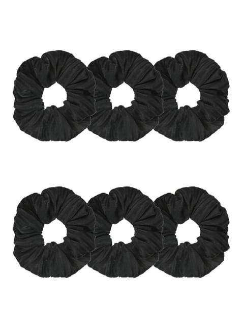 Plain Scrunchies in Black color - BHE5118