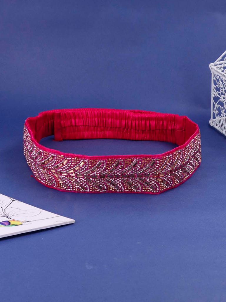 Traditional Waist Belt in Rani Pink color - CNB38028