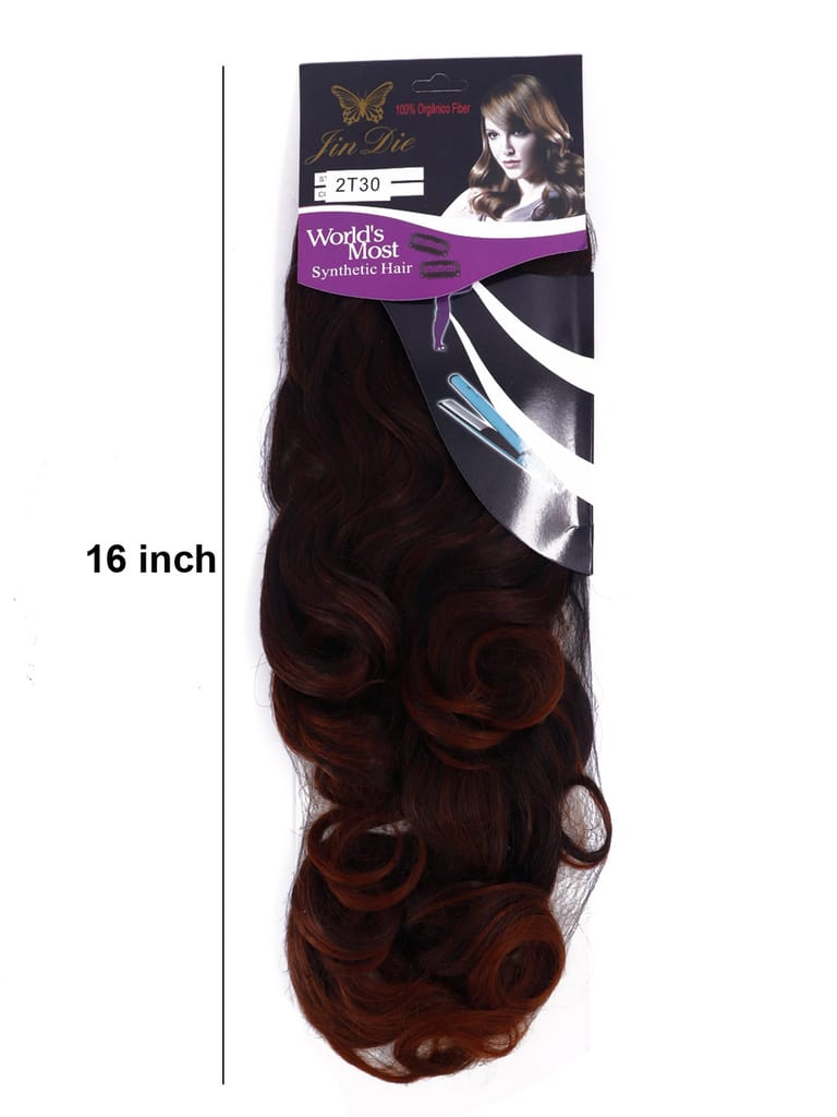 Hair Extension with Tik Tak Pin in Brown color - Y-3C