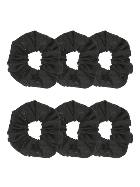 Plain Scrunchies in Black color - BHE5121