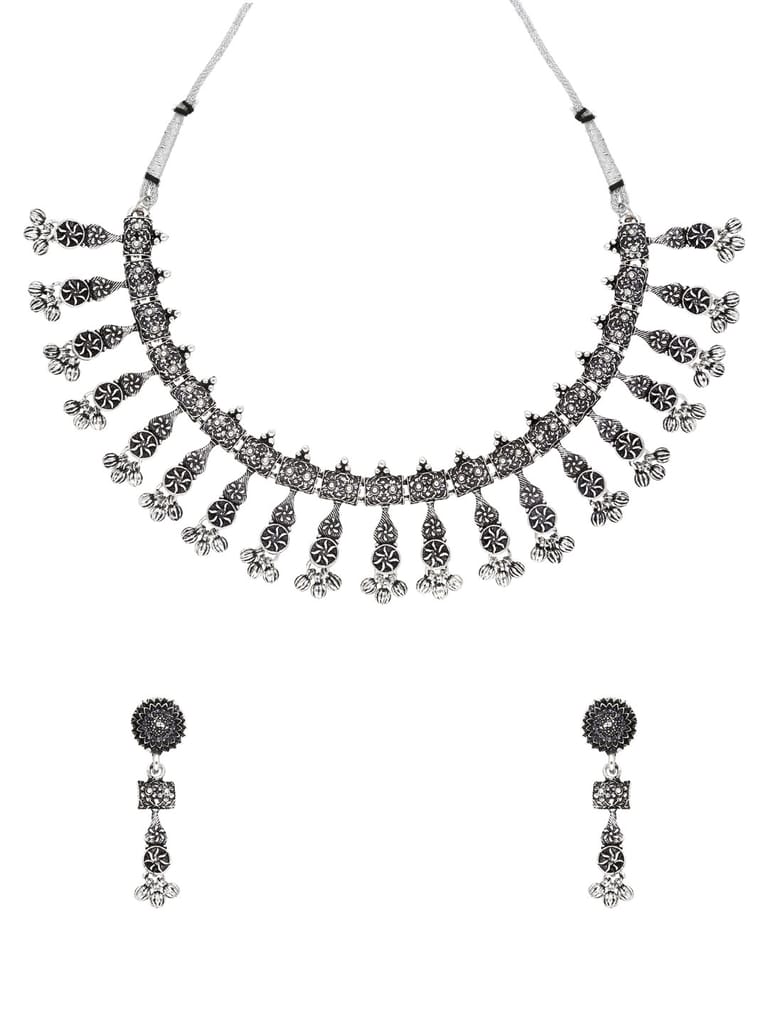 Necklace Set in Oxidised Silver finish - SWJ862