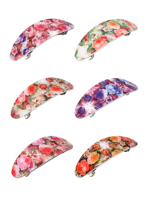 Printed Hair Clip in Assorted color - CNB37134
