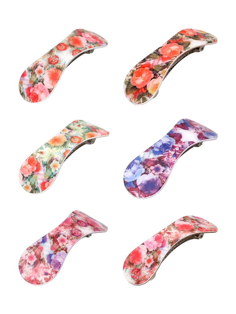 Printed Hair Clip in Assorted color - CNB37135