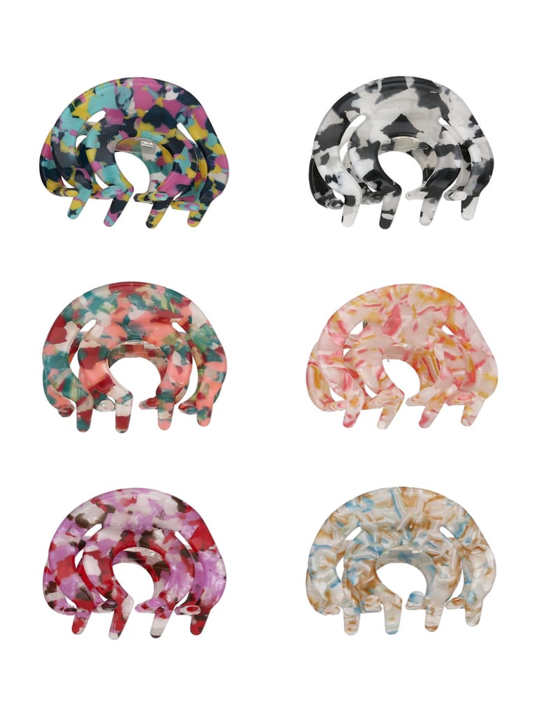 Printed Butterfly Clip in Assorted color - CNB35563