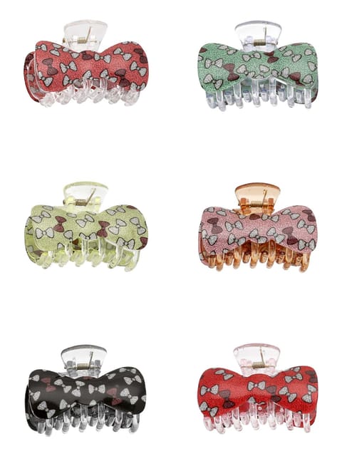 Printed Butterfly Clip in Assorted color - CNB38232
