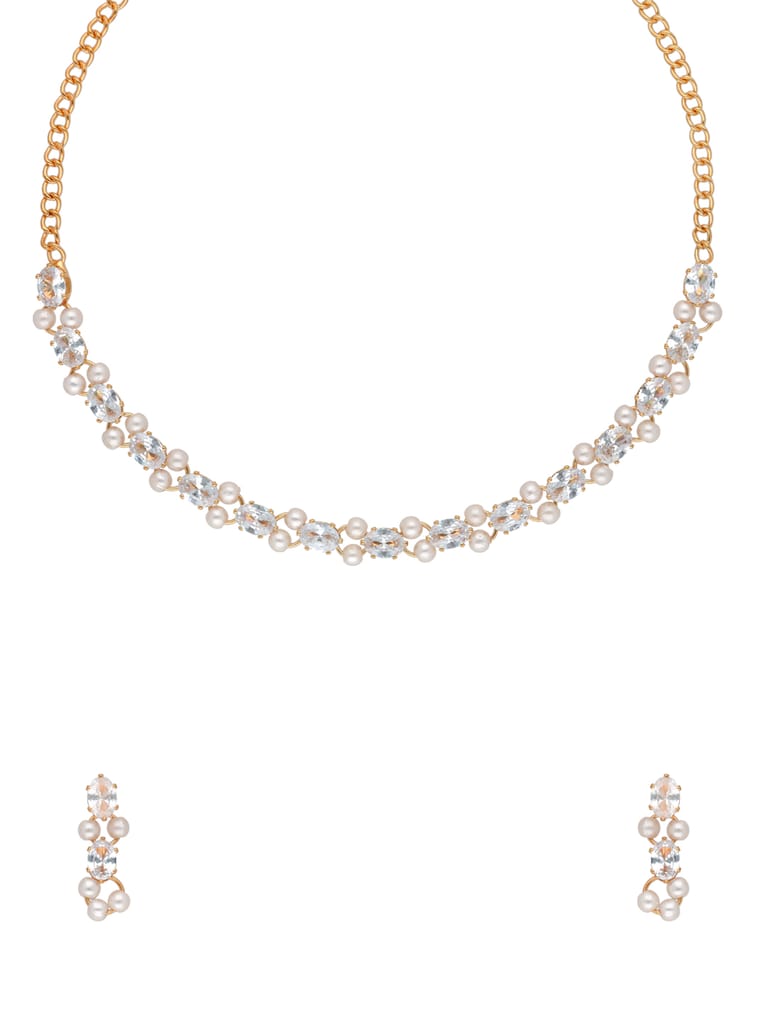 Western Necklace Set in Rose Gold finish - CNB37855