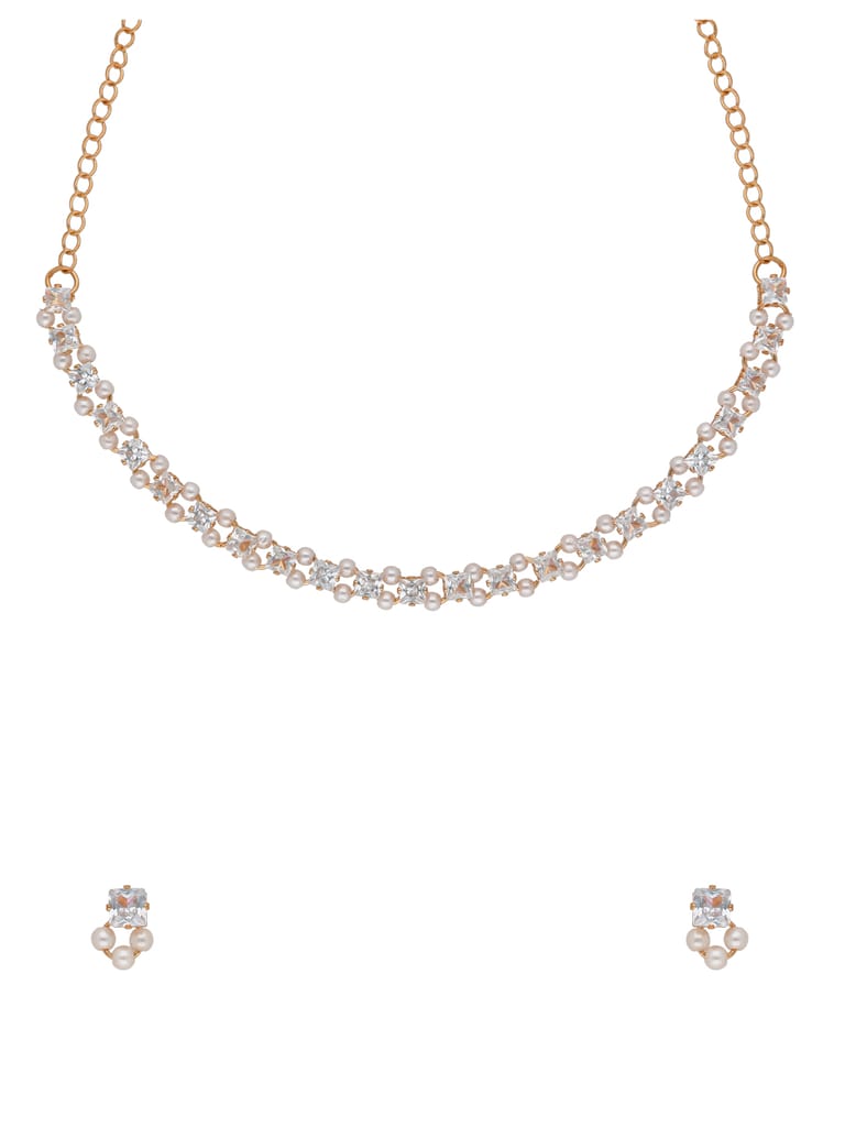 Western Necklace Set in Rose Gold finish - CNB37858