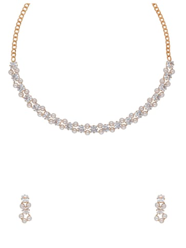 Western Necklace Set in Rose Gold finish - CNB37861
