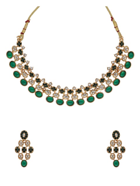 Traditional Necklace Set in Gold finish - KOT71