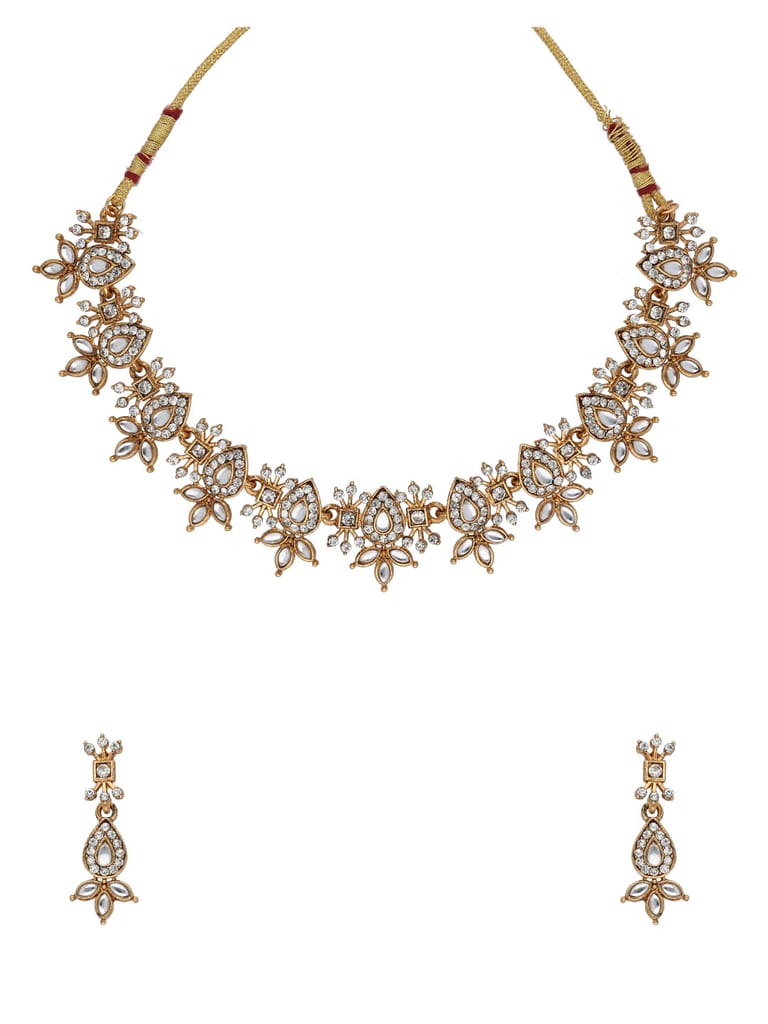 Traditional Necklace Set in Gold finish - KOT129