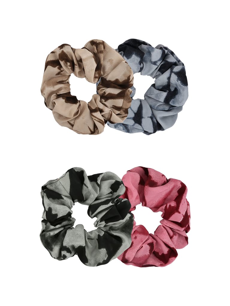 Printed Scrunchies / Rubber Bands in Assorted color - CNB38896